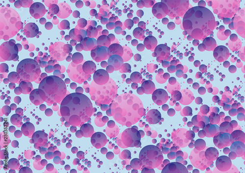 bubbles fractal seamless purple pink blue photo