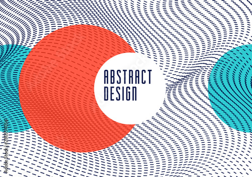 Dotted particles flow vector abstract background, science and technology theme illustration, array of dynamic particles, template for covers banners and ads.