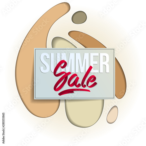 Summer sale flyer template ...