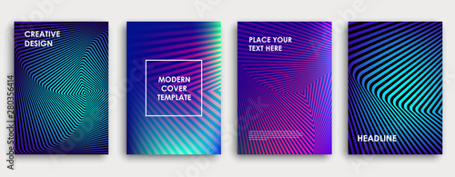 Colorful book or corporate brochure cover design template.