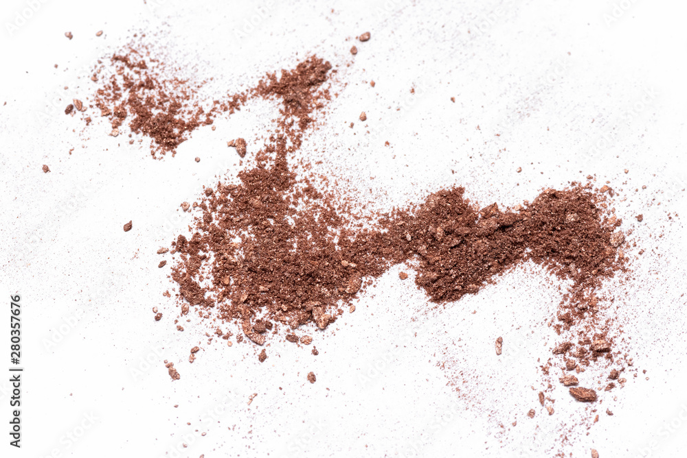 Eye shadows powder isolated on a white background. Eye shadows powder isolated on a white background.