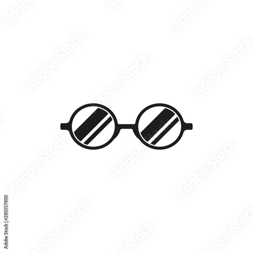 Glasses logo design vector icon