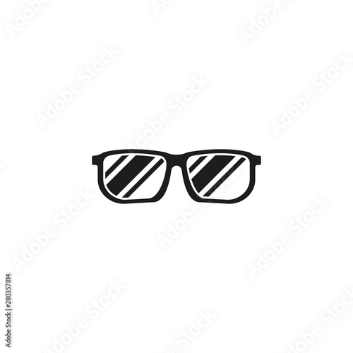 Glasses logo design vector icon