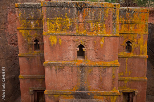 Iglesia Bete Georgis (San Jorge), Iglesias de Lalibela, Lalibela, Etiopia, Africa photo