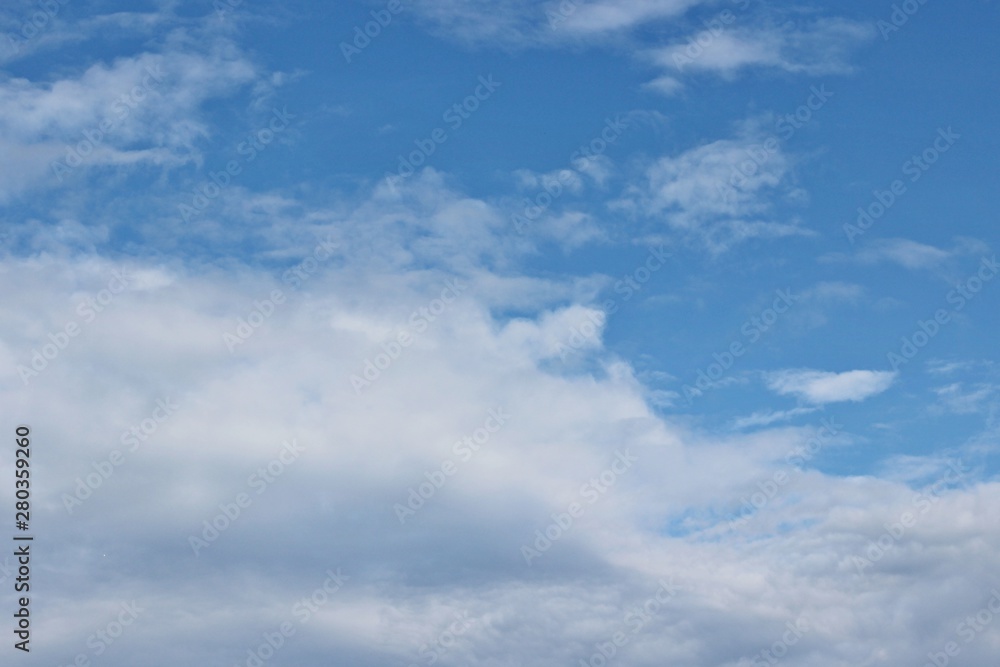Beautiful clouds floating on the vast blue of the sky Beautiful clouds floating on the vast blue of the sky