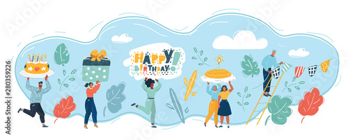 Happy Birthday card. Birthday party