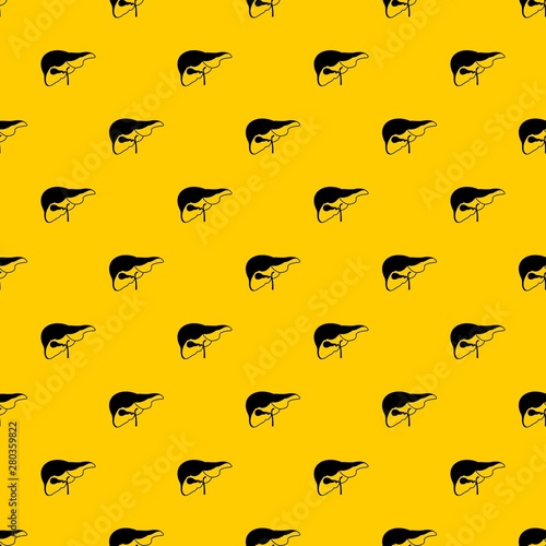 Liver pattern seamless vector repeat geometric yellow for any design