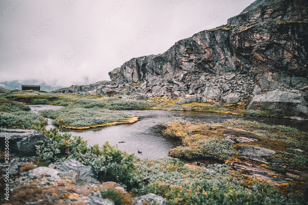 mountain landscape in norway