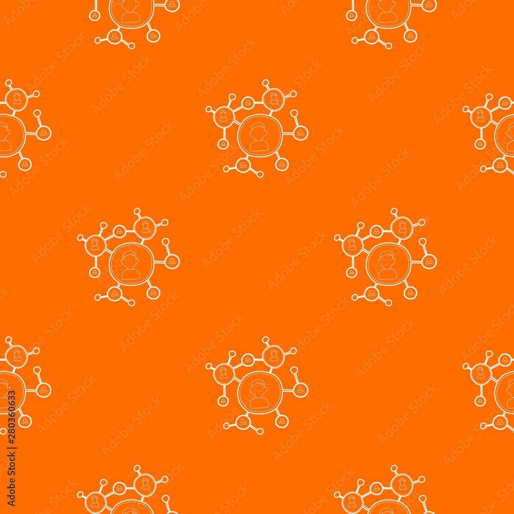 Connection pattern vector orange for any web design best Connection pattern vector orange for any web design best