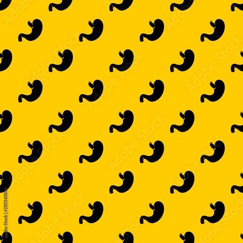 Stomach pattern seamless vector repeat geometric yellow for any design
