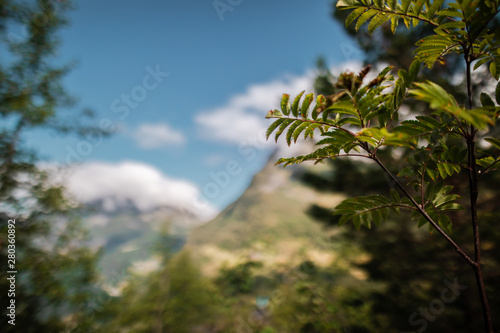 mountain landscape in flydalsjuvet geiranger