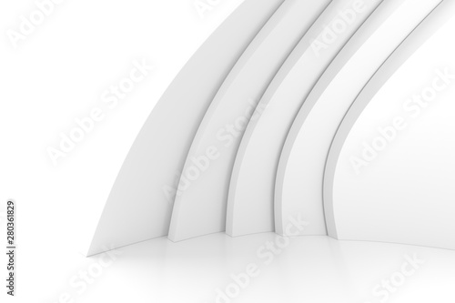 White Circular Building. Ge...