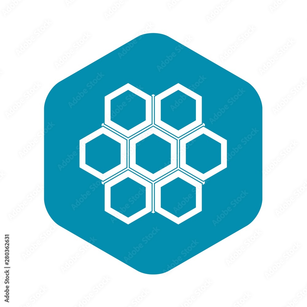 Little honeycomb icon. Simple illustration of little honeycomb vector icon for web Little honeycomb icon. Simple illustration of little honeycomb vector icon for web