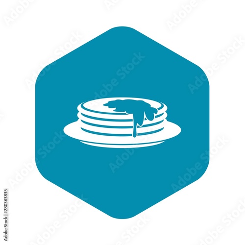 Pancakes icon. Simple illustration of pancakes vector icon for web