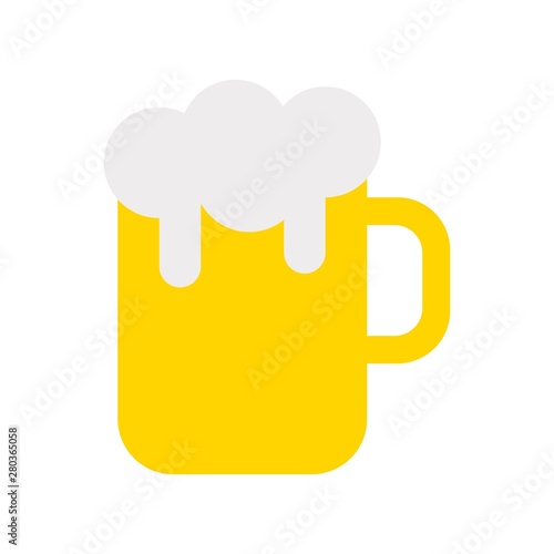 beverage flat design icon.