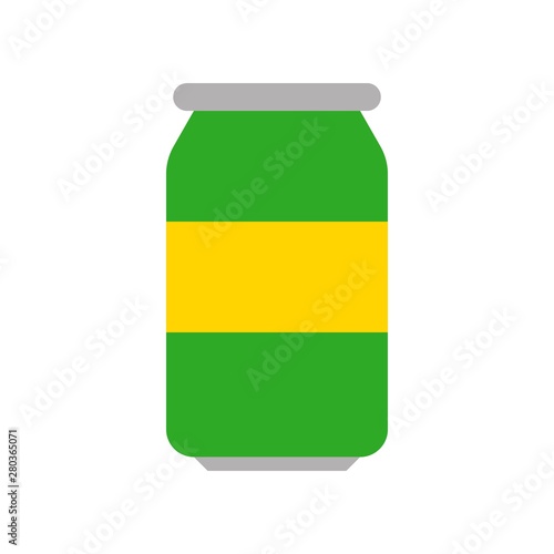 preserve juice can beverage flat design icon.