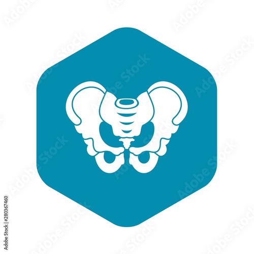 Pelvis icon. Simple illustration of pelvis vector icon for web