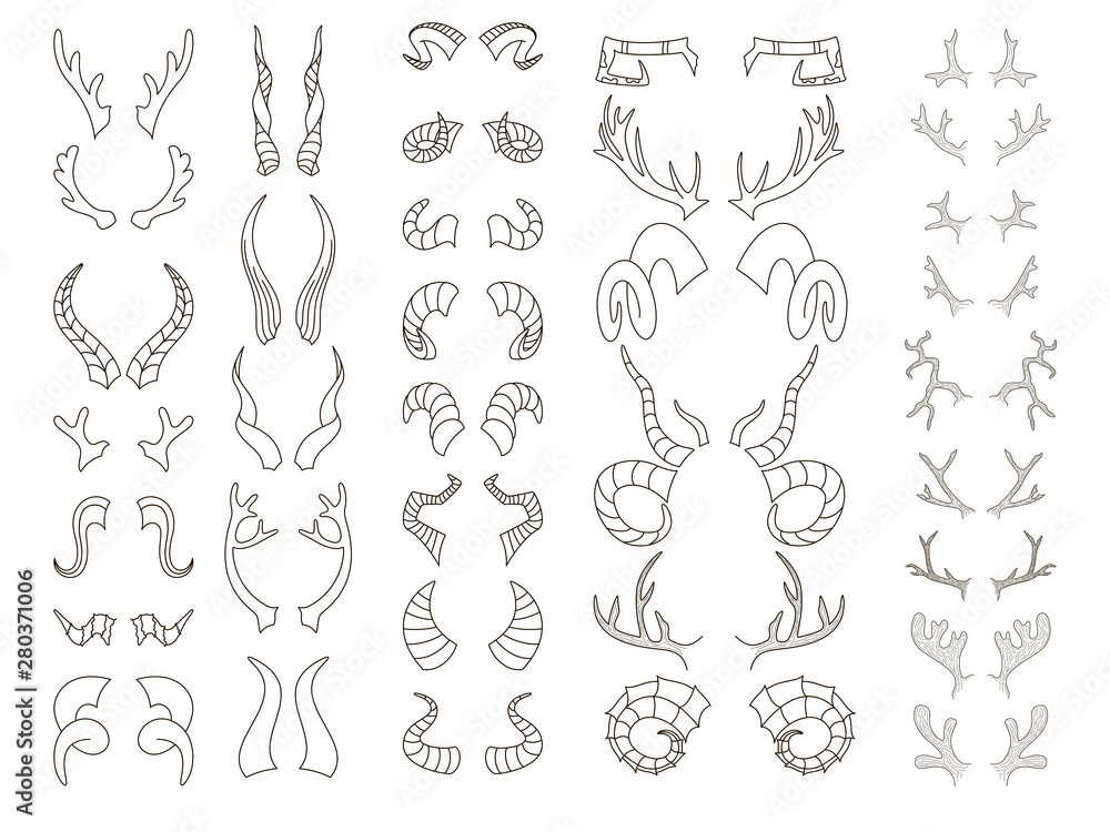Horns Big set Horns Big set
