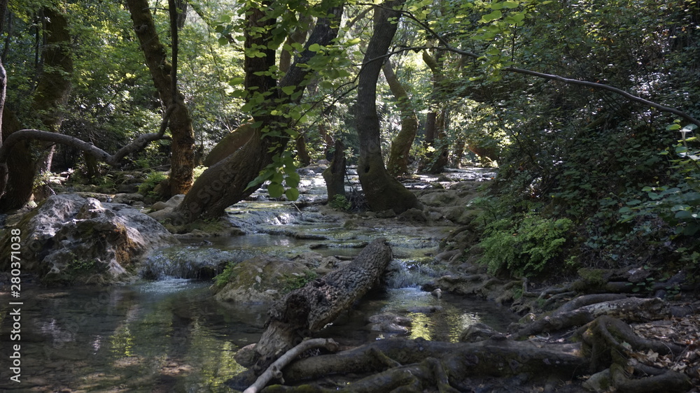 Waterfalls, ponds and forest of Turgut Waterfalls, ponds and forest of Turgut