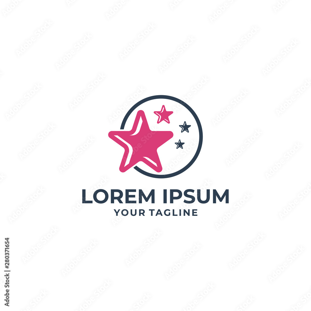 Obraz premium Star icon Template vector illustration design