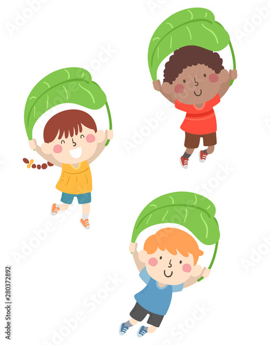 Kids Jump Leaf Parachute Il...