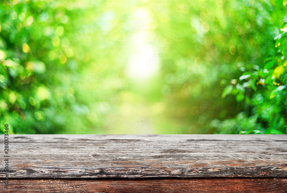 Empty old wooden table background Empty old wooden table background