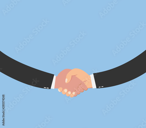 Closeup of businesspeople shaking hands
