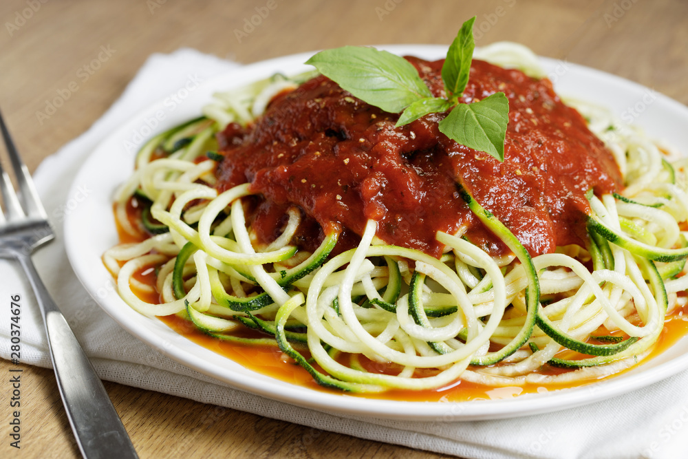 healthy zucchini noodles with tomato sauce healthy zucchini noodles with tomato sauce