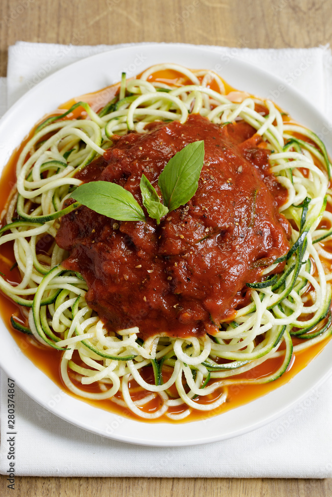 healthy zucchini noodles with tomato sauce healthy zucchini noodles with tomato sauce