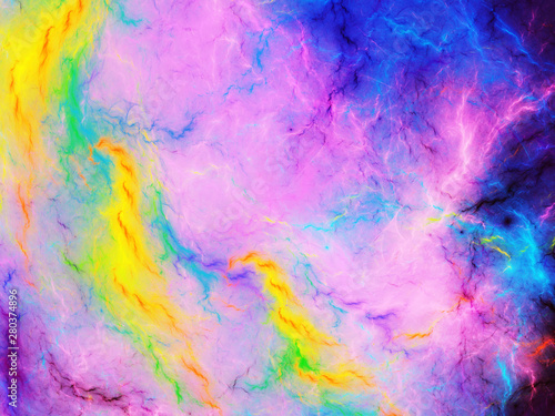 Fototapeta Naklejka Na Ścianę i Meble -  purple abstract fractal background 3d rendering illustration