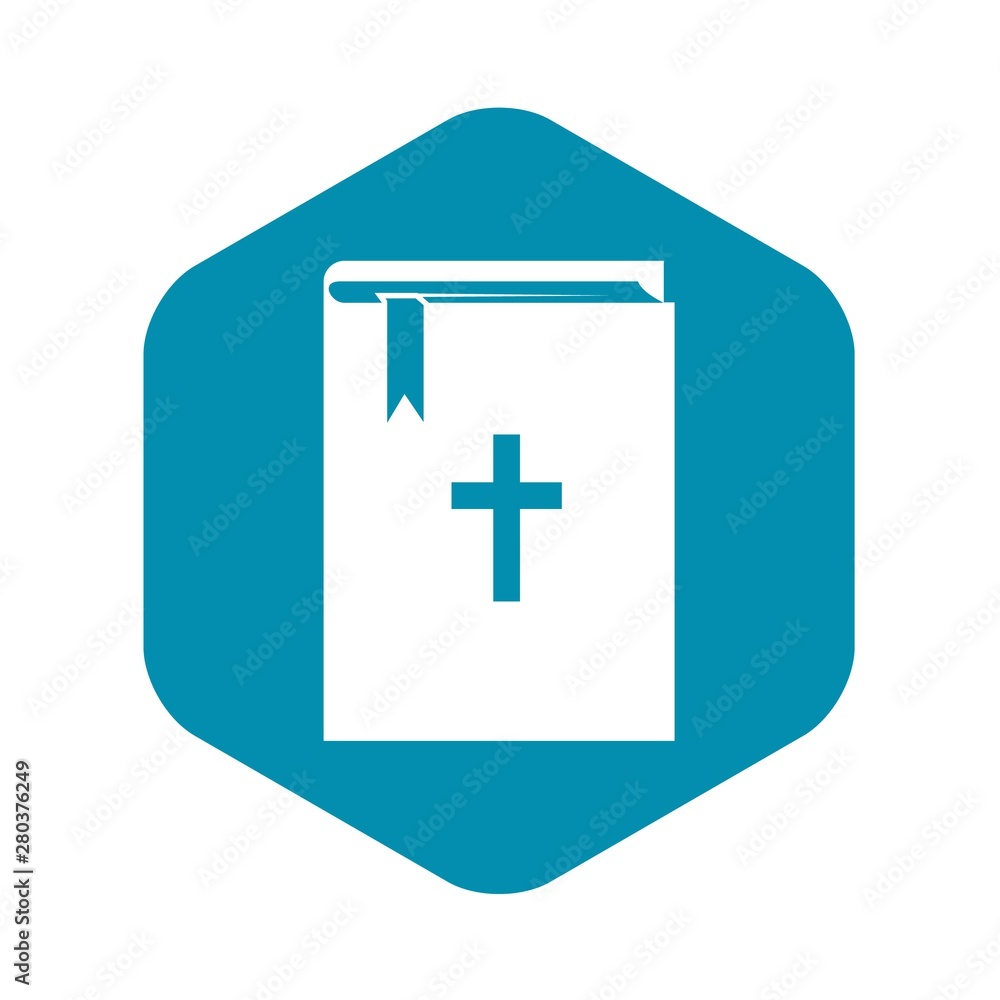 Obraz premium Bible icon. Simple illustration of bible vector icon for web