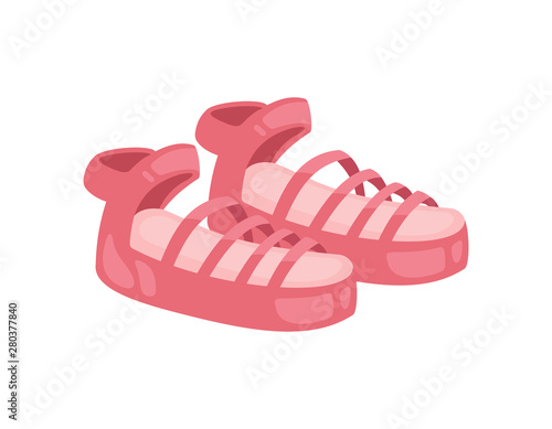 Woman shoes vector icon isolated on white background. Fashion footwear design.