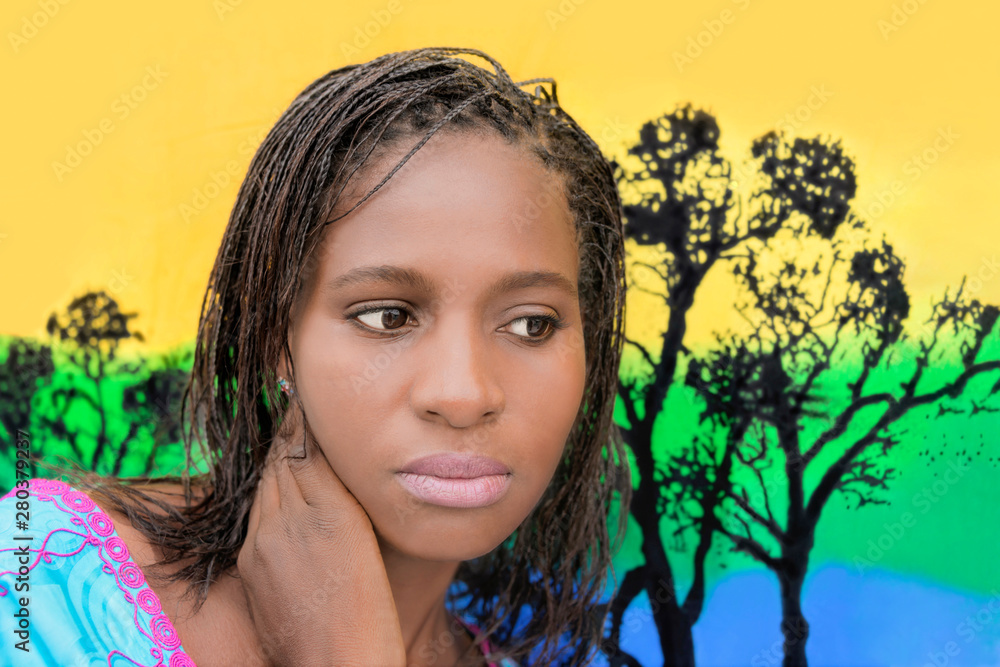 Beautiful young African woman Beautiful young African woman