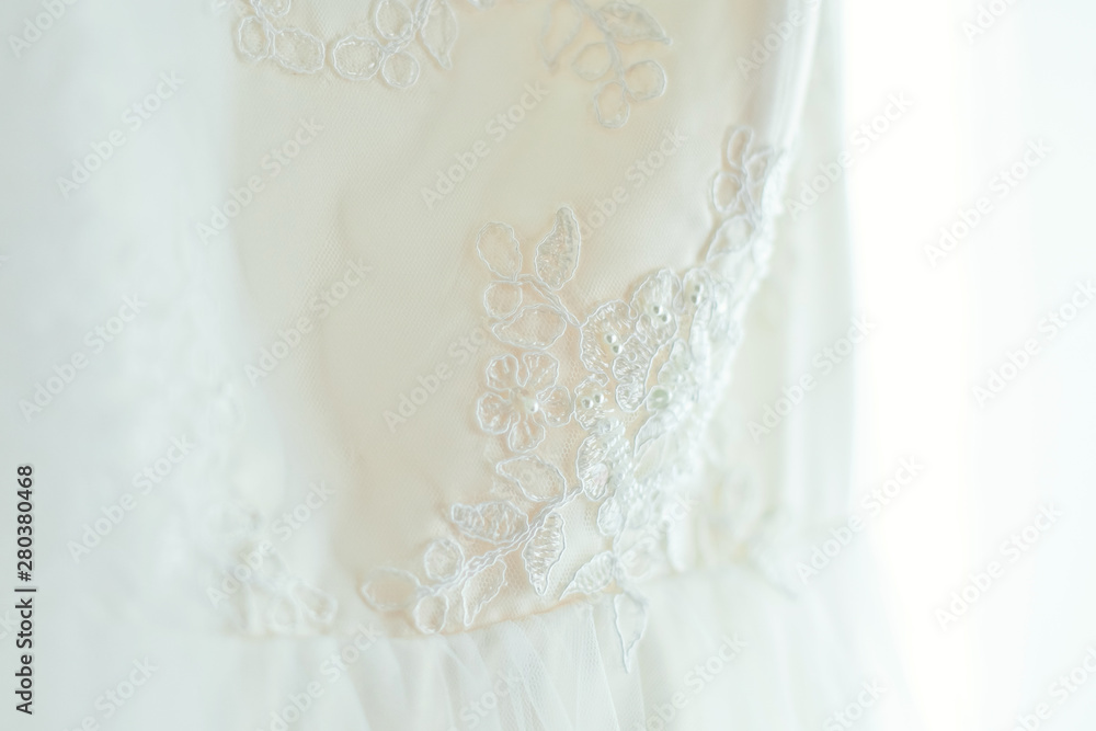 Fototapeta premium wedding dress detail