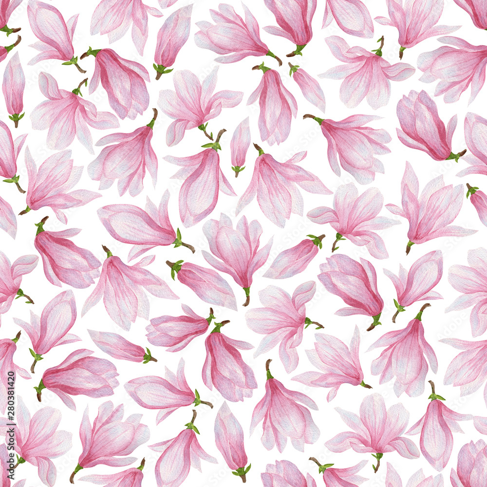 pattern of pink magnolias pattern of pink magnolias