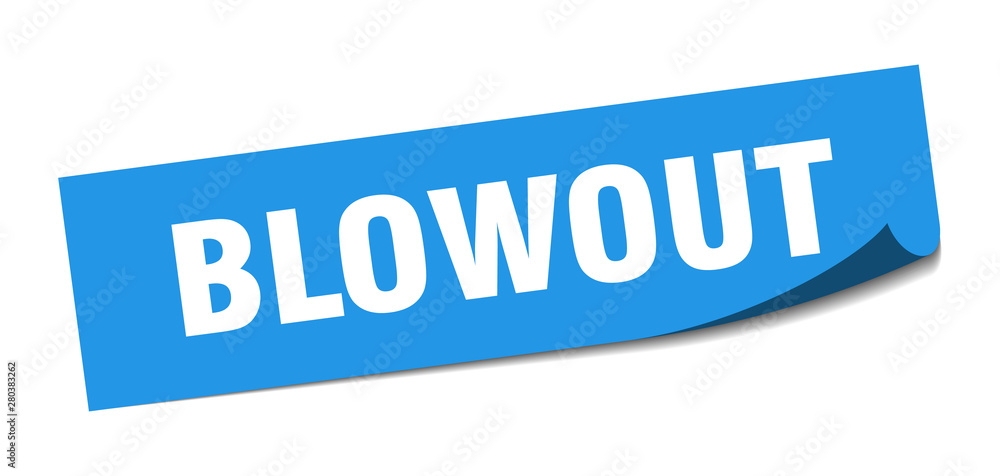 blowout sticker. blowout square isolated sign. blowout
