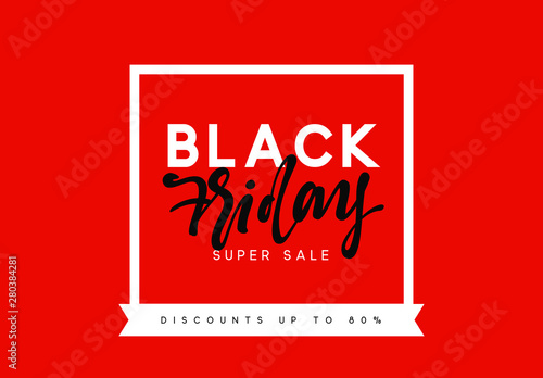 Black Friday sale, banner, poster advert. Card offert promotion design photo