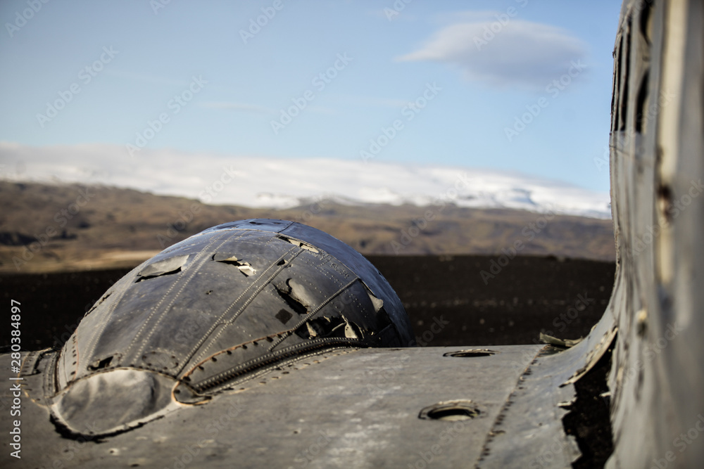 Carcasse d'avion en Islande Carcasse d'avion en Islande