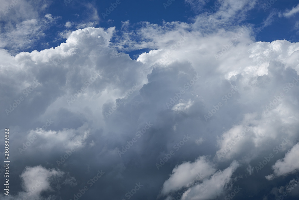 Obraz premium Clouds against blue sky as abstract background .