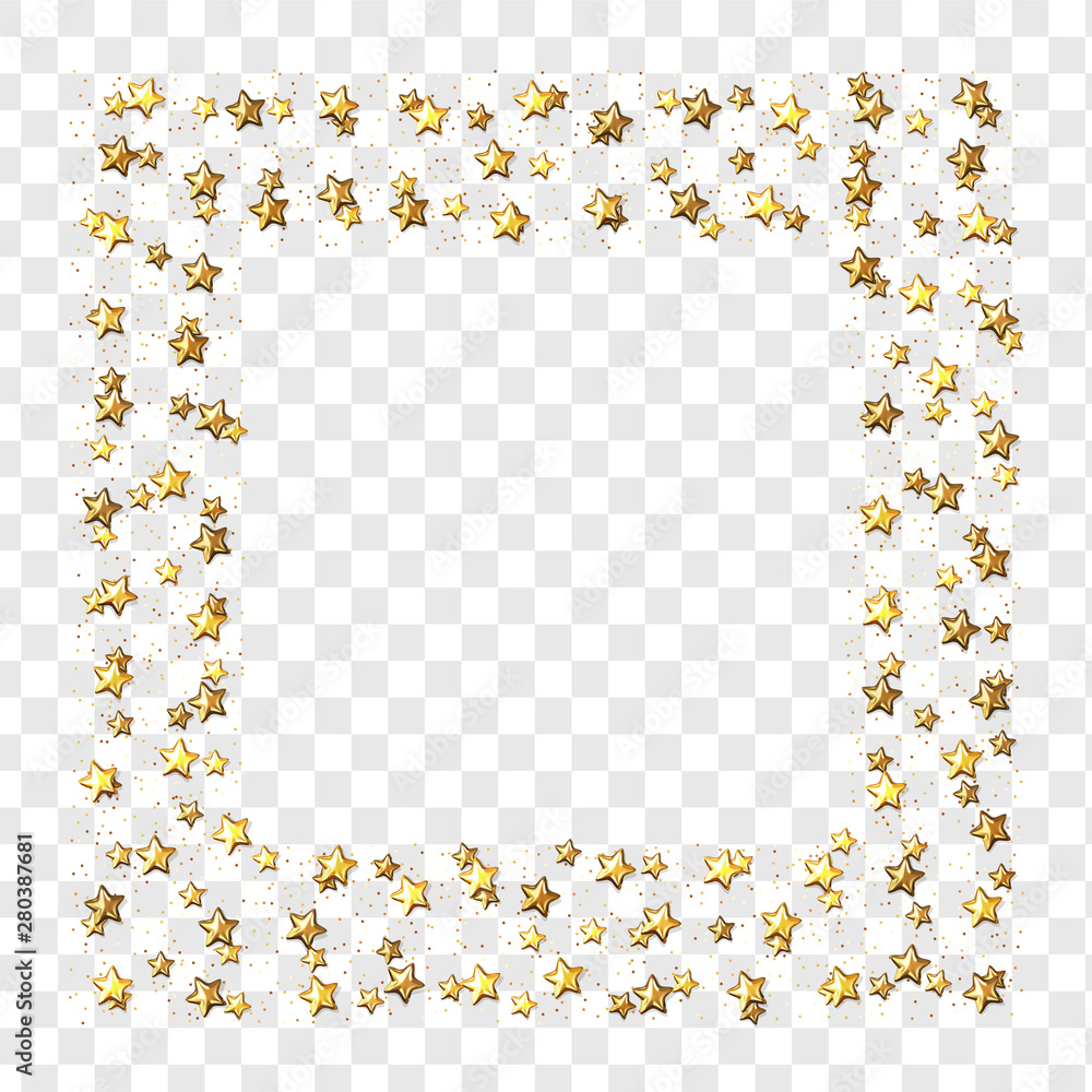 Golden stars isolated on transparent background. vector illustration. Golden stars isolated on transparent background. vector illustration.