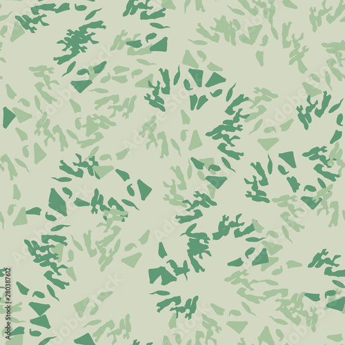 Forest camouflage of various shades of green colors