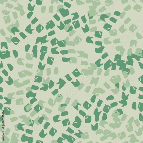 Forest camouflage of various shades of green colors