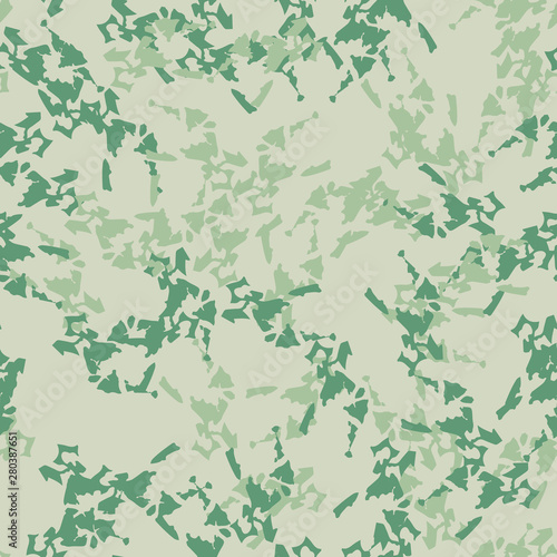 Forest camouflage of various shades of green colors