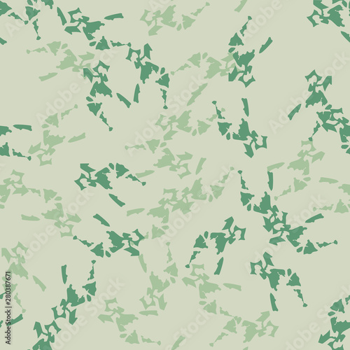 Forest camouflage of various shades of green colors