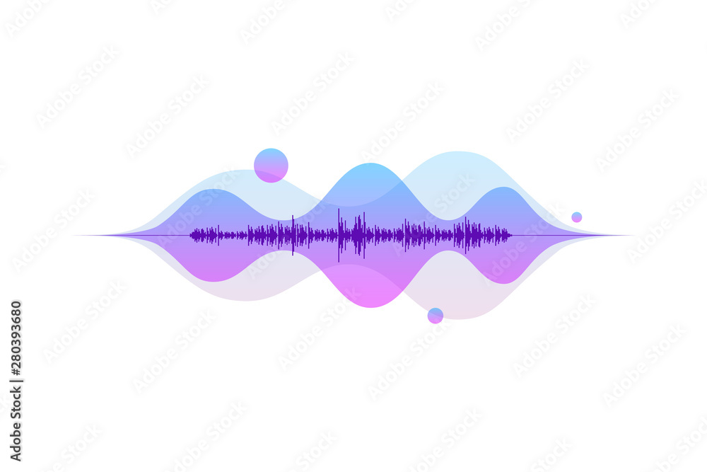 Sound wave abstract digital equalizer. Motion light flow vector music element concept Sound wave abstract digital equalizer. Motion light flow vector music element concept