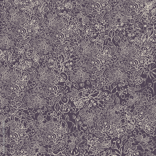 Abstract pattern of cute hand painted simple flowers for textile,linens, clothes