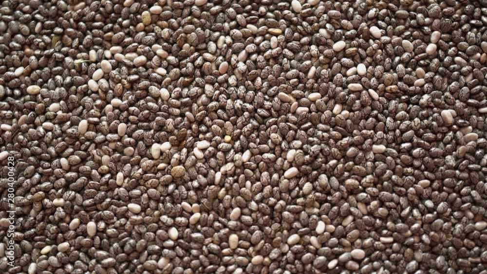 Rotation Macro Chia Seeds Background Rotation Macro Chia Seeds Background