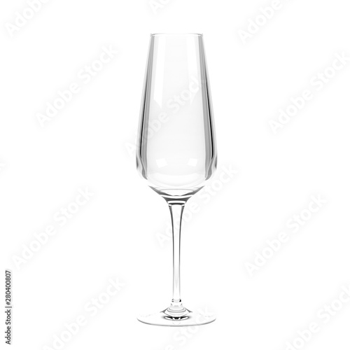 Wine glass. 3d rendering illustration