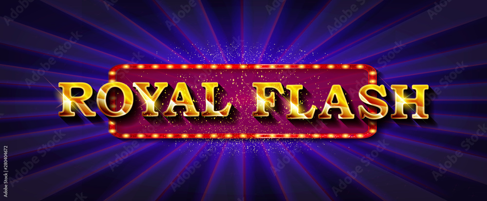 Royal flush. Illustration Online Poker casino