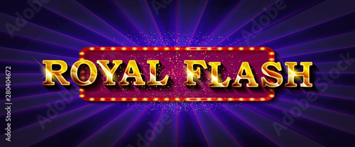 Royal flush. Illustration Online Poker casino